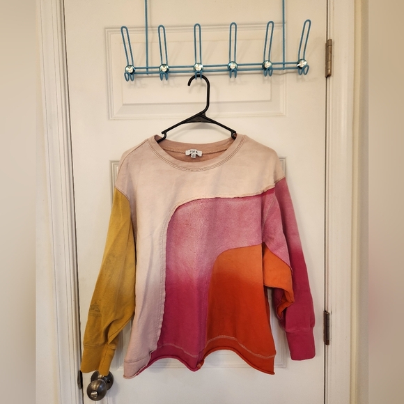 Fate Women’s Colorblock Oversized Pullover Sweatshirt Size S #S472 - Picture 1 of 7
